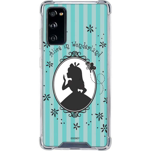 Disney Alice in Wonderland (animated) Silhouette in the Mirror Galaxy S20 FE Clear Case