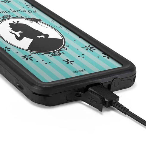 Disney Alice in Wonderland (animated) Silhouette in the Mirror Galaxy S20 Plus Waterproof Case