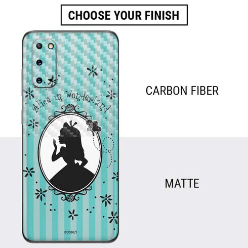 Disney Alice in Wonderland (animated) Silhouette in the Mirror Galaxy S20 Skin