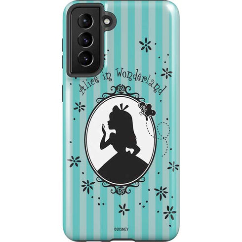 Disney Alice in Wonderland (animated) Silhouette in the Mirror Galaxy S21 FE Pro Case