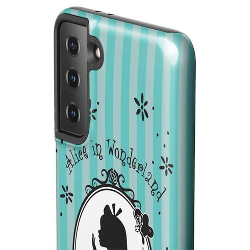 Disney Alice in Wonderland (animated) Silhouette in the Mirror Galaxy S21 FE Pro Case