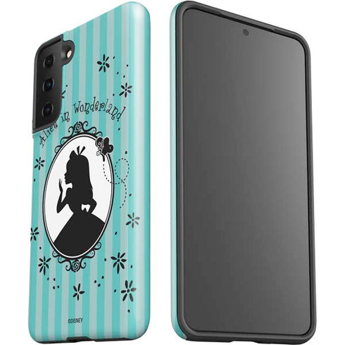 Disney Alice in Wonderland (animated) Silhouette in the Mirror Galaxy S21 FE Pro Case