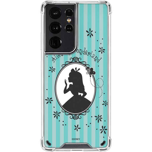 Disney Alice in Wonderland (animated) Silhouette in the Mirror Galaxy S21 Ultra 5G Clear Case