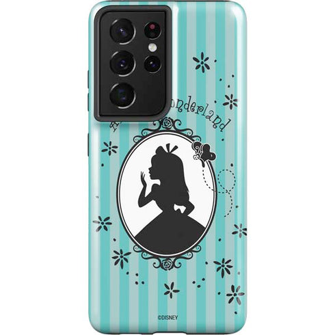 Disney Alice in Wonderland (animated) Silhouette in the Mirror Galaxy S21 Ultra 5G Pro Case