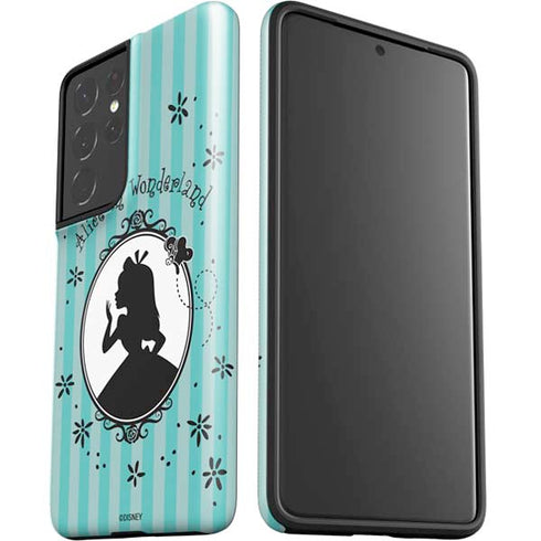 Disney Alice in Wonderland (animated) Silhouette in the Mirror Galaxy S21 Ultra 5G Pro Case