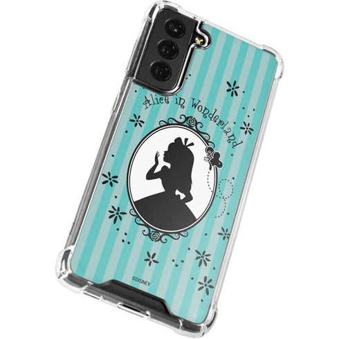 Disney Alice in Wonderland (animated) Silhouette in the Mirror Galaxy S22 Clear Case
