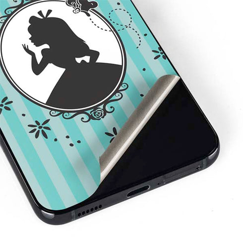 Disney Alice in Wonderland (animated) Silhouette in the Mirror Galaxy S22 Skin