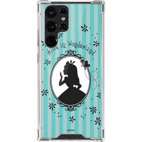 Disney Alice in Wonderland (animated) Silhouette in the Mirror Galaxy S22 Ultra Clear Case