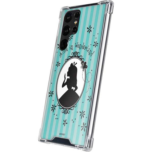Disney Alice in Wonderland (animated) Silhouette in the Mirror Galaxy S22 Ultra Clear Case