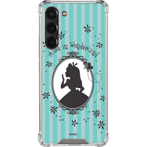 Disney Alice in Wonderland (animated) Silhouette in the Mirror Galaxy S23 Plus Clear Case