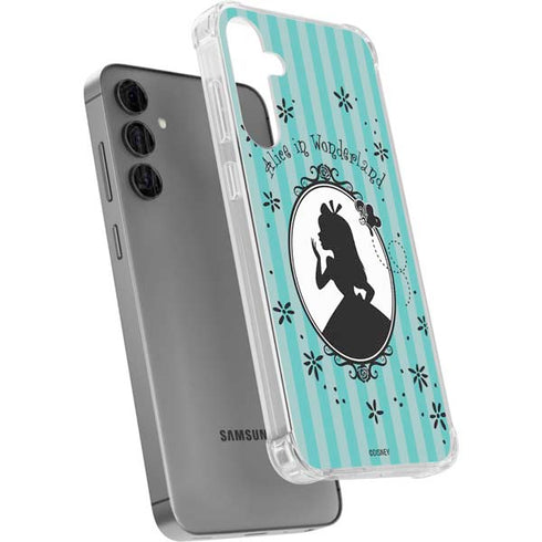 Disney Alice in Wonderland (animated) Silhouette in the Mirror Galaxy S24 Plus Clear Case