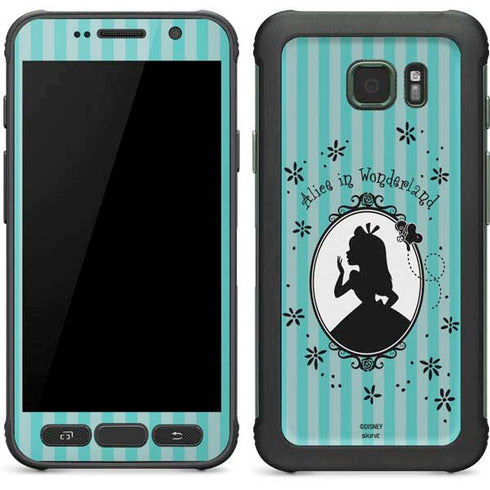 Disney Alice in Wonderland (animated) Silhouette in the Mirror Galaxy S7 Active Skin
