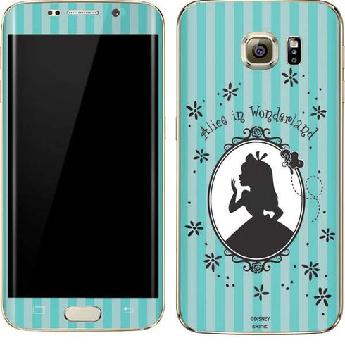 Disney Alice in Wonderland (animated) Silhouette in the Mirror Galaxy S7 Edge Skin