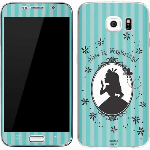 Disney Alice in Wonderland (animated) Silhouette in the Mirror Galaxy S7 Skin