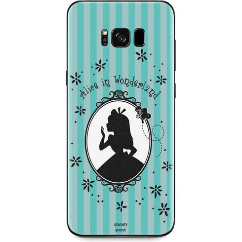 Disney Alice in Wonderland (animated) Silhouette in the Mirror Galaxy S8 Skin