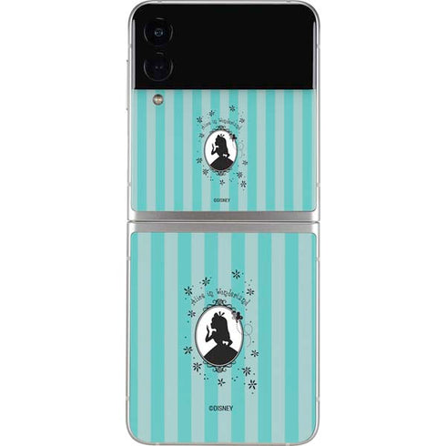 Disney Alice in Wonderland (animated) Silhouette in the Mirror Galaxy Z Flip3 5G Skin