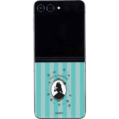 Disney Alice in Wonderland (animated) Silhouette in the Mirror Galaxy Z Flip5 5G Skin