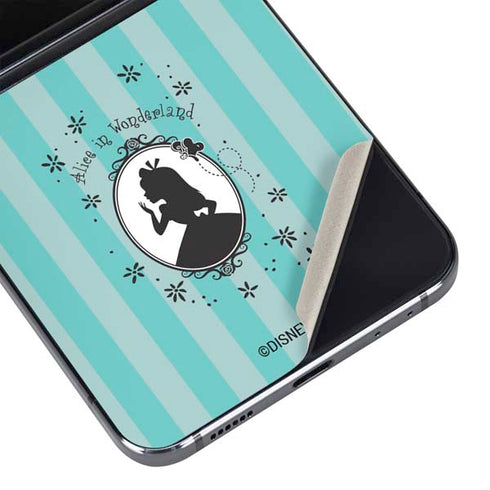 Disney Alice in Wonderland (animated) Silhouette in the Mirror Galaxy Z Flip5 5G Skin