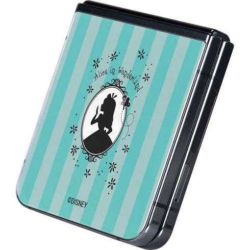 Disney Alice in Wonderland (animated) Silhouette in the Mirror Galaxy Z Flip5 5G Skin
