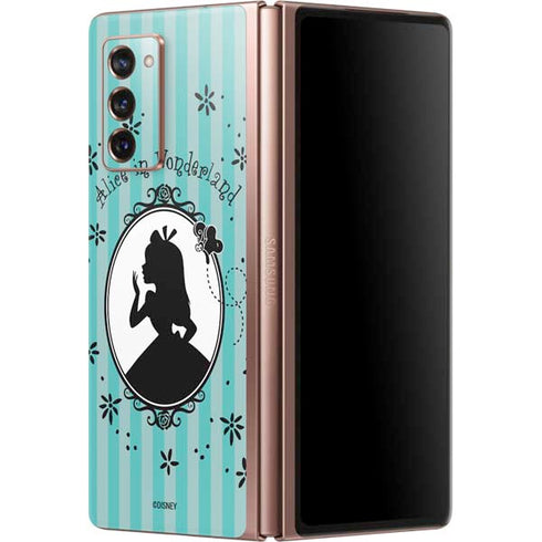 Disney Alice in Wonderland (animated) Silhouette in the Mirror Galaxy Z Fold2 5G Skin