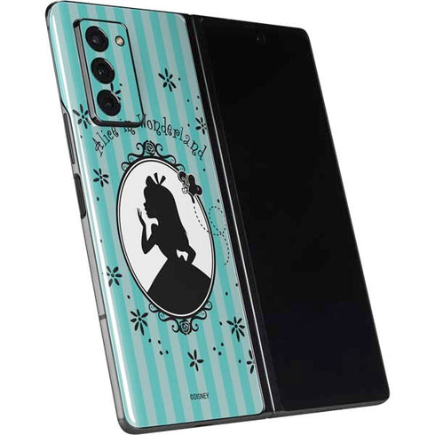 Disney Alice in Wonderland (animated) Silhouette in the Mirror Galaxy Z Fold2 5G Skin