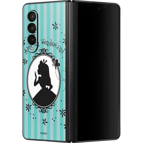 Disney Alice in Wonderland (animated) Silhouette in the Mirror Galaxy Z Fold3 5G Skin