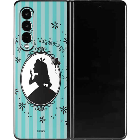 Disney Alice in Wonderland (animated) Silhouette in the Mirror Galaxy Z Fold3 5G Skin