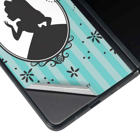 Disney Alice in Wonderland (animated) Silhouette in the Mirror Galaxy Z Fold3 5G Skin
