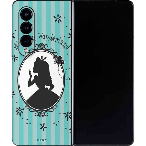 Disney Alice in Wonderland (animated) Silhouette in the Mirror Galaxy Z Fold4 5G Skin