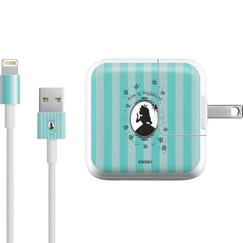 Disney Alice in Wonderland (animated) Silhouette in the Mirror iPad Charger (10W USB) Skin