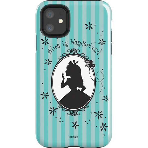 Disney Alice in Wonderland (animated) Silhouette in the Mirror iPhone 11 Impact Case