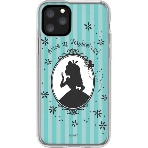 Disney Alice in Wonderland (animated) Silhouette in the Mirror iPhone 11 Pro Clear Case