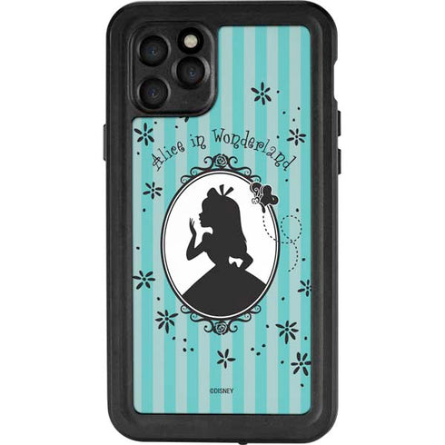 Disney Alice in Wonderland (animated) Silhouette in the Mirror iPhone 11 Pro Waterproof Case