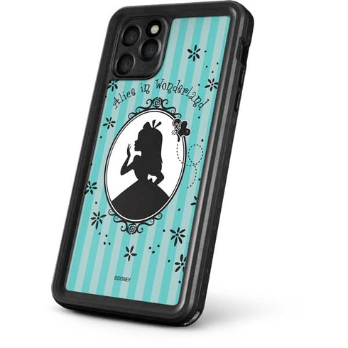 Disney Alice in Wonderland (animated) Silhouette in the Mirror iPhone 11 Pro Waterproof Case
