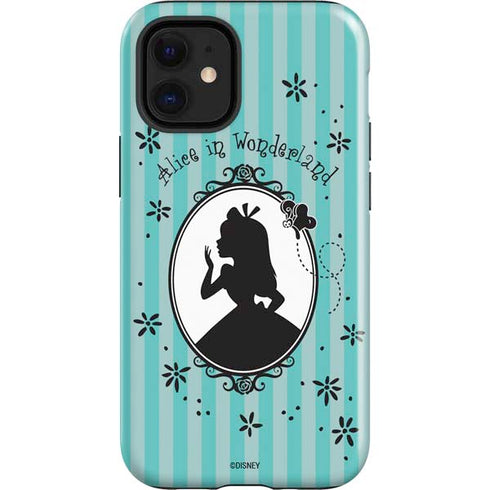 Disney Alice in Wonderland (animated) Silhouette in the Mirror iPhone 12 Mini Impact Case