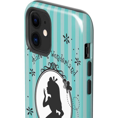 Disney Alice in Wonderland (animated) Silhouette in the Mirror iPhone 12 Mini Impact Case