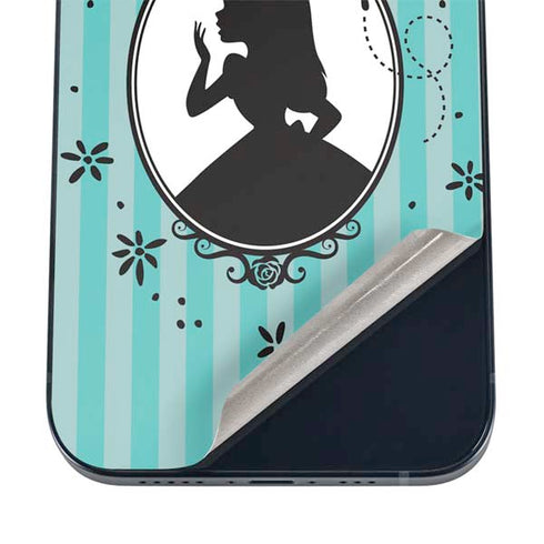 Disney Alice in Wonderland (animated) Silhouette in the Mirror iPhone 12 Mini Skin