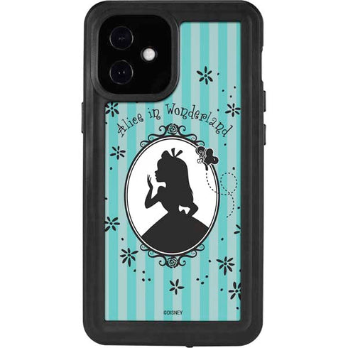 Disney Alice in Wonderland (animated) Silhouette in the Mirror iPhone 12 Mini Waterproof Case