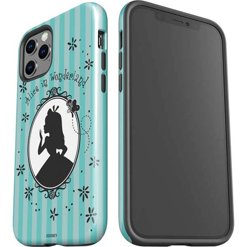Disney Alice in Wonderland (animated) Silhouette in the Mirror iPhone 12 Pro Impact Case