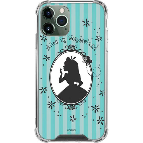 Disney Alice in Wonderland (animated) Silhouette in the Mirror iPhone 12 Pro Max Clear Case