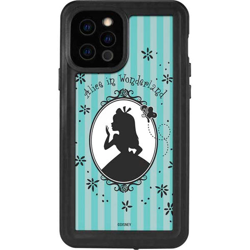 Disney Alice in Wonderland (animated) Silhouette in the Mirror iPhone 12 Pro Waterproof Case