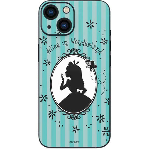 Disney Alice in Wonderland (animated) Silhouette in the Mirror iPhone 13 Mini Skin