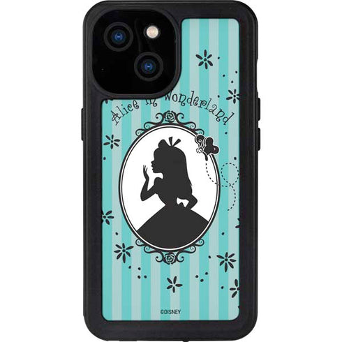 Disney Alice in Wonderland (animated) Silhouette in the Mirror iPhone 13 Mini Waterproof Case