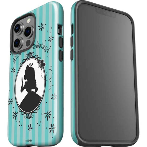 Disney Alice in Wonderland (animated) Silhouette in the Mirror iPhone 13 Pro Impact Case