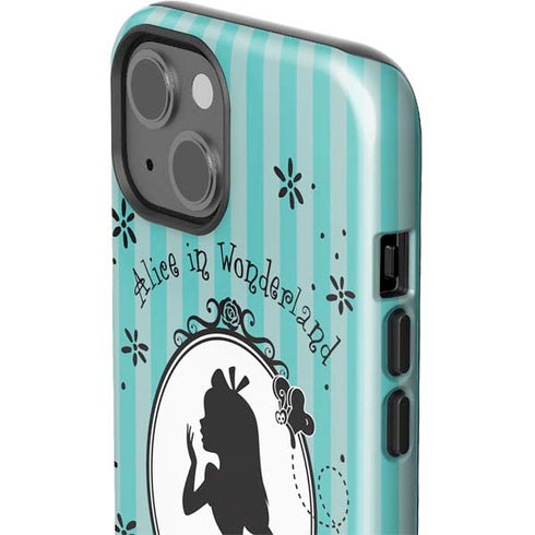Disney Alice in Wonderland (animated) Silhouette in the Mirror iPhone 15 Plus Impact Case
