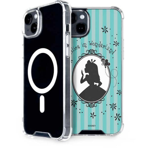 Disney Alice in Wonderland (animated) Silhouette in the Mirror iPhone 15 MagSafe Case