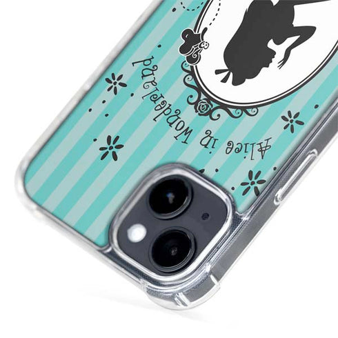 Disney Alice in Wonderland (animated) Silhouette in the Mirror iPhone 15 MagSafe Case