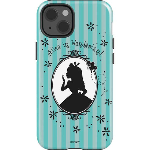 Disney Alice in Wonderland (animated) Silhouette in the Mirror iPhone 14 Impact Case