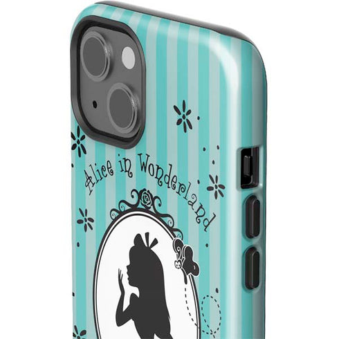 Disney Alice in Wonderland (animated) Silhouette in the Mirror iPhone 14 Impact Case