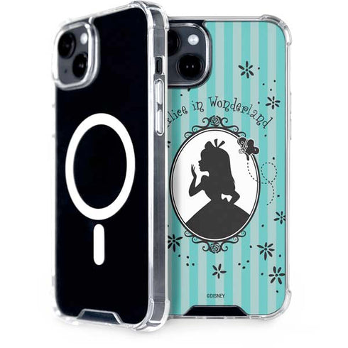 Disney Alice in Wonderland (animated) Silhouette in the Mirror iPhone 15 Plus MagSafe Case
